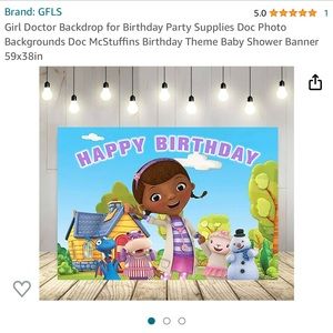 Doc mcstuffins photo backdrop